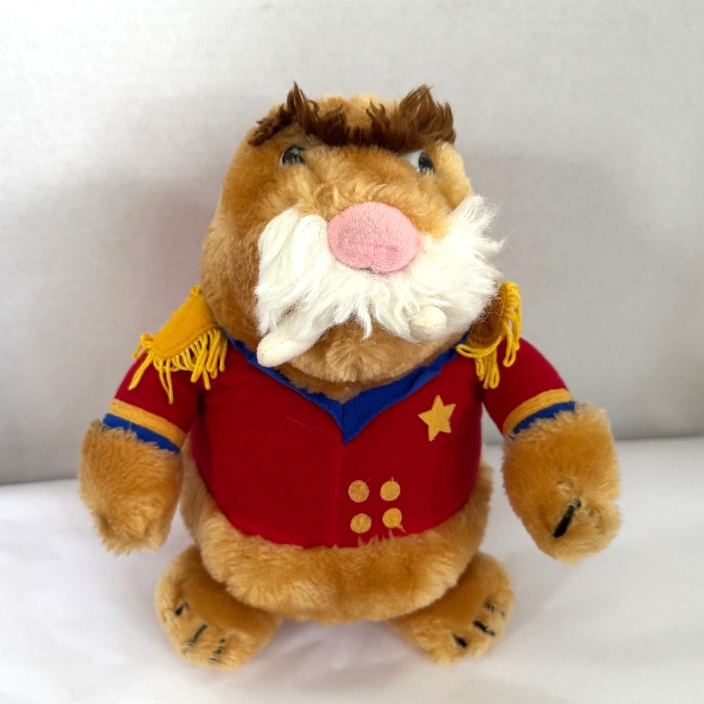 Vintage Sir Winston Walrus Plush Sea Captain Admiral Gold Epaulettes Sea World